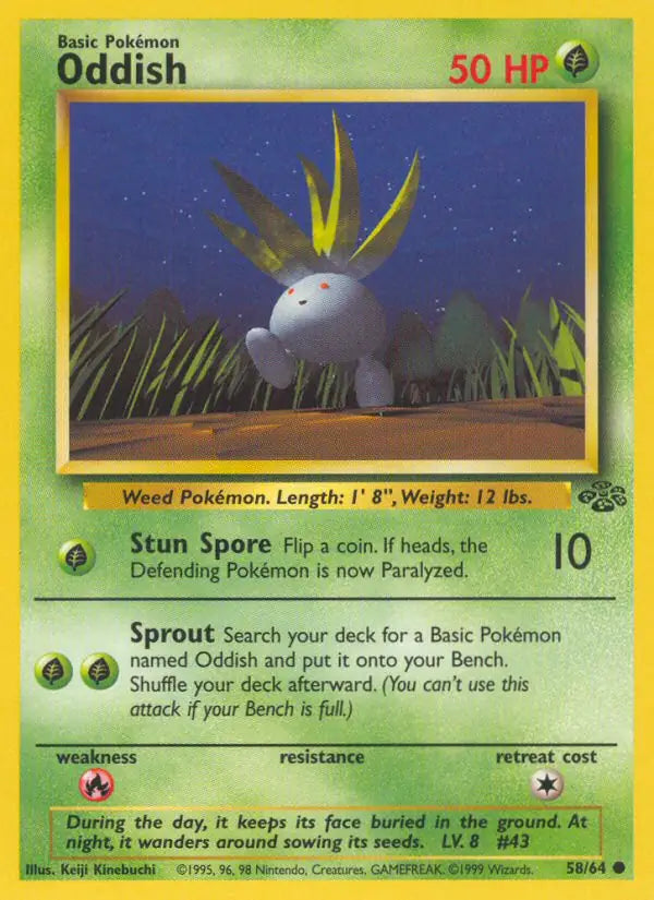 Oddish 58/64 (Jungle)  - Unlimited | Good Games Adelaide SA