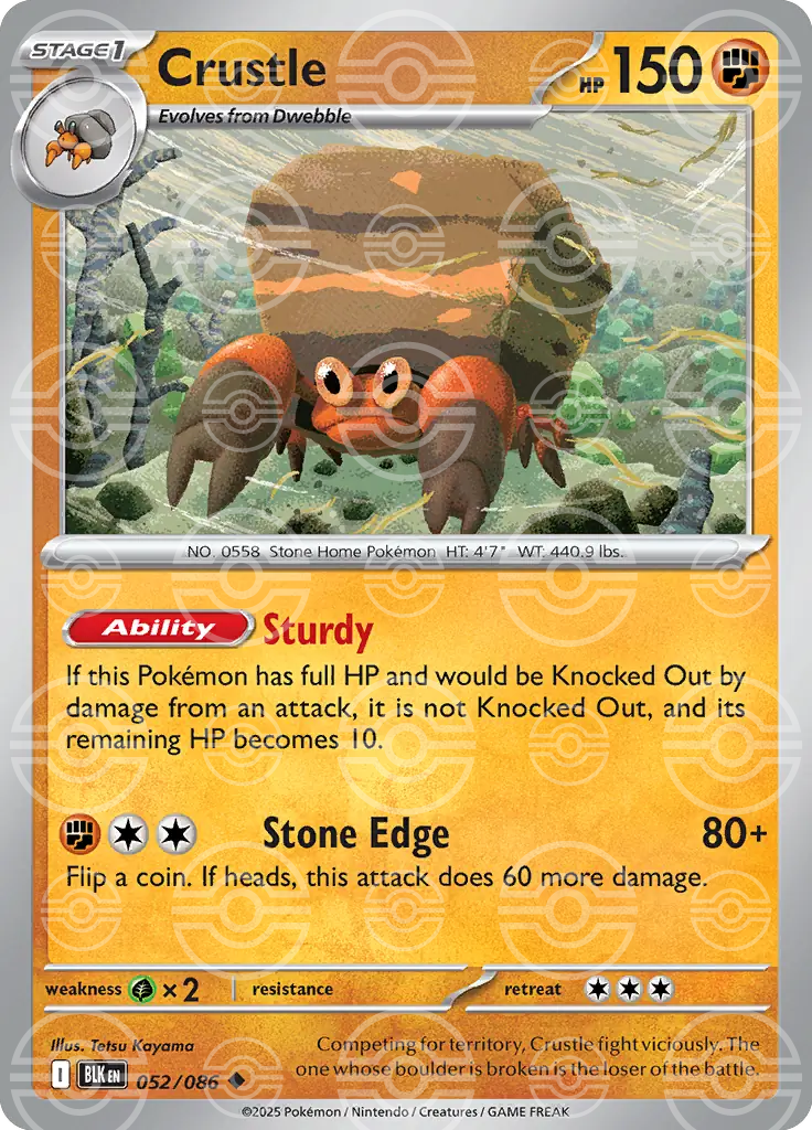 Crustle 052/086 (SV: Black Bolt)  - Holofoil | Good Games Adelaide SA