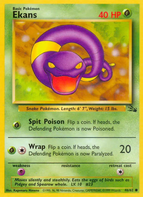 Ekans 46/62 (Fossil)  - Unlimited | Good Games Adelaide SA