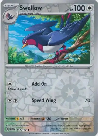 Swellow 157/182 (SV10: Destined Rivals)  - Reverse Holofoil | Good Games Adelaide SA