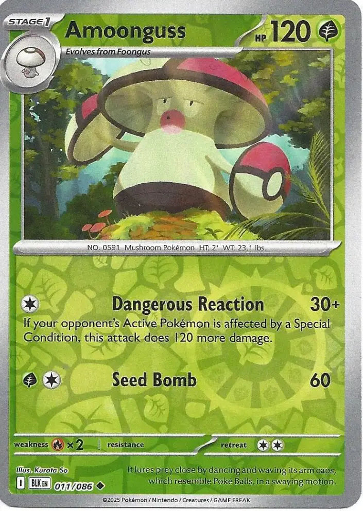 Amoonguss 011/086 (SV: Black Bolt)  - Reverse Holofoil | Good Games Adelaide SA