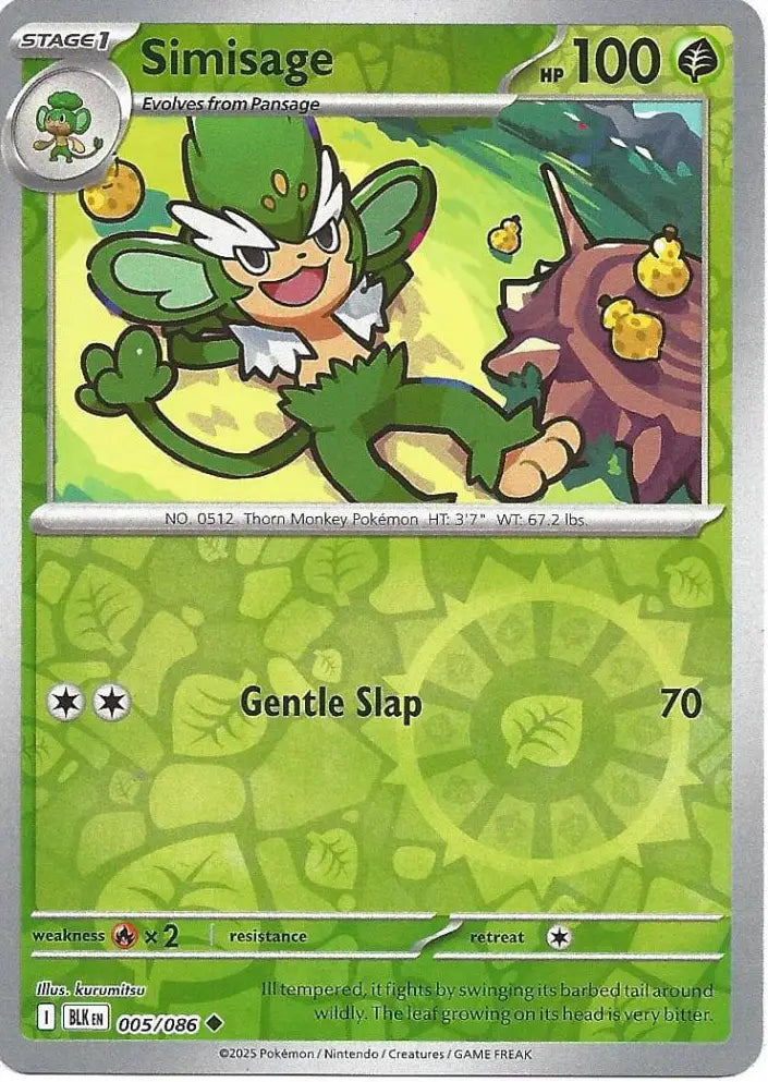 Simisage 005/086 (SV: Black Bolt)  - Reverse Holofoil | Good Games Adelaide SA