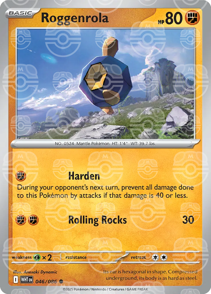 Roggenrola 046/086 (SV: White Flare)  - Holofoil | Good Games Adelaide SA