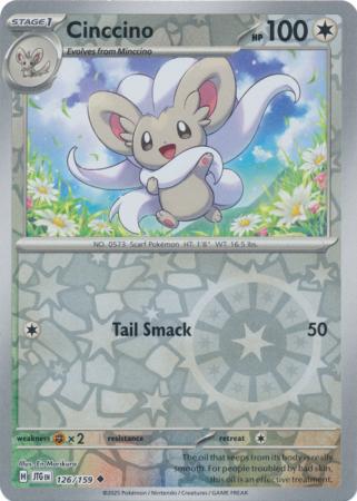 Cinccino 126/159 (SV09: Journey Together)  - Reverse Holofoil | Good Games Adelaide SA