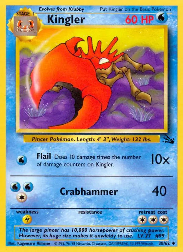 Kingler 38/62 (Fossil)  - Unlimited | Good Games Adelaide SA