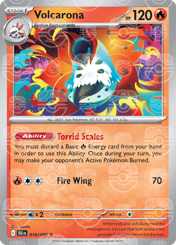 Volcarona 016/086 (SV: Black Bolt)  - Holofoil | Good Games Adelaide SA