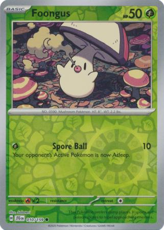 Foongus 010/159 (SV09: Journey Together)  - Reverse Holofoil | Good Games Adelaide SA