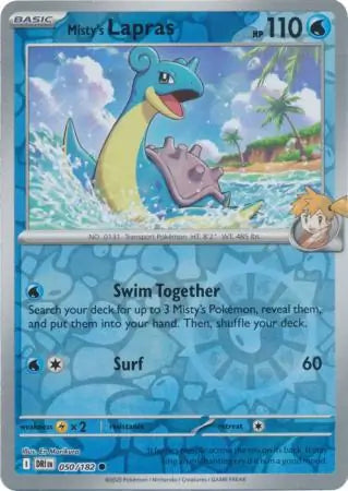 Mistys Lapras 050/182 (SV10: Destined Rivals)  - Reverse Holofoil | Good Games Adelaide SA