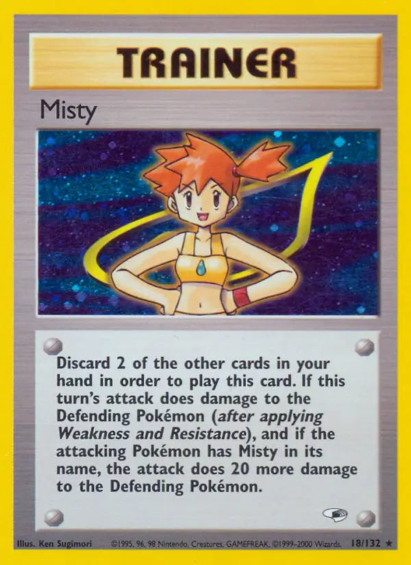 Misty 18 018/132 (Gym Heroes)  - Unlimited Holofoil | Good Games Adelaide SA
