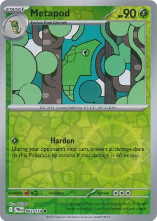Metapod 002/159 (SV09: Journey Together)  - Reverse Holofoil | Good Games Adelaide SA