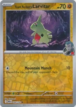Team Rocket's Larvitar 094/182 (SV10: Destined Rivals)  - Reverse Holofoil | Good Games Adelaide SA