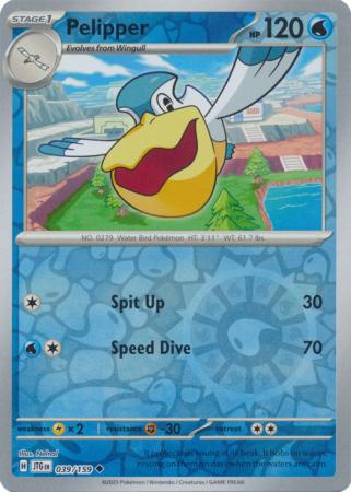 Pelipper 039/159 (SV09: Journey Together)  - Reverse Holofoil | Good Games Adelaide SA
