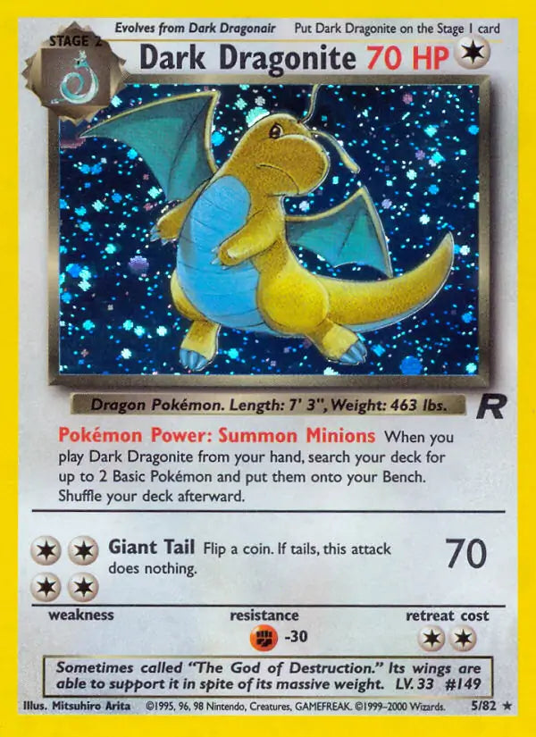 Dark Dragonite 05/82 (Team Rocket)  - Unlimited Holofoil | Good Games Adelaide SA