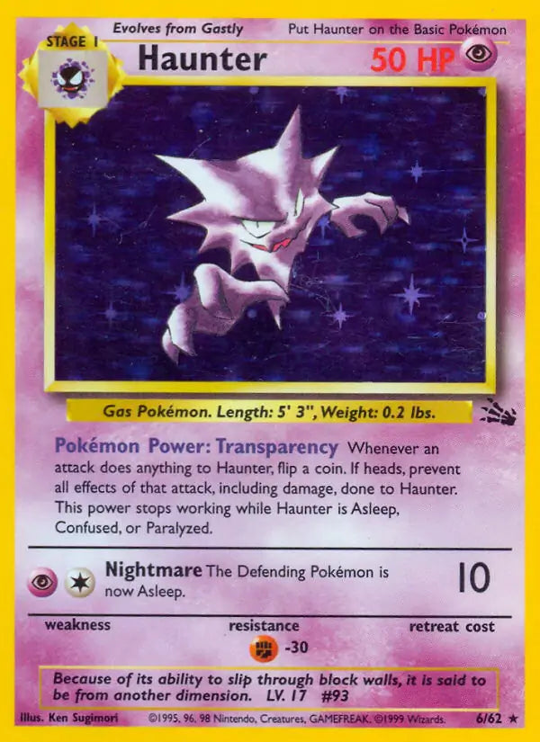 Haunter 06/62 (Fossil)  - Unlimited Holofoil | Good Games Adelaide SA
