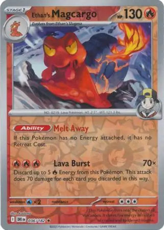 Ethan's Magcargo 036/182 (SV10: Destined Rivals)  - Reverse Holofoil | Good Games Adelaide SA