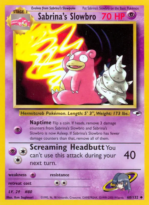 Sabrinas Slowbro 060/132 (Gym Heroes)  - Unlimited | Good Games Adelaide SA