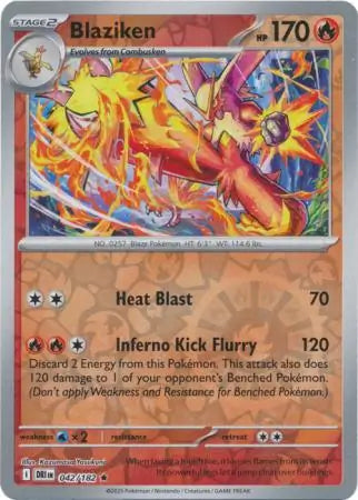 Blaziken 042/182 (SV10: Destined Rivals)  - Reverse Holofoil | Good Games Adelaide SA