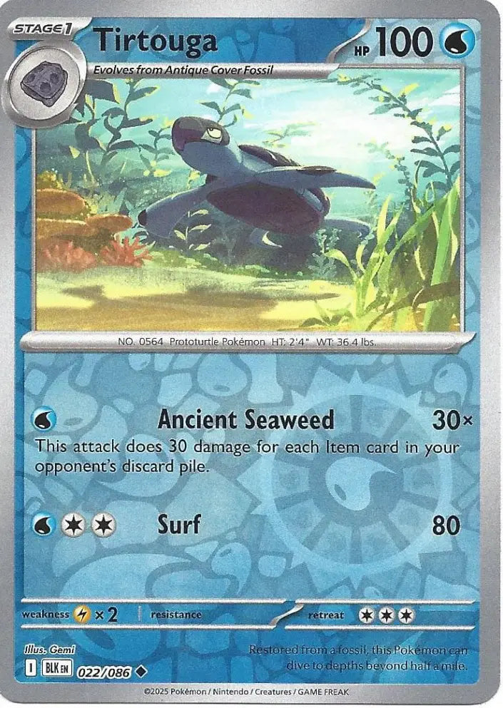 Tirtouga 022/086 (SV: Black Bolt)  - Reverse Holofoil | Good Games Adelaide SA