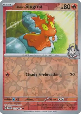 Ethan's Slugma 035/182 (SV10: Destined Rivals)  - Reverse Holofoil | Good Games Adelaide SA