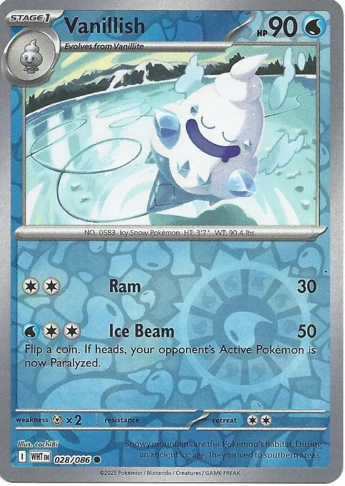 Vanillish 028/086 (SV: White Flare)  - Reverse Holofoil | Good Games Adelaide SA