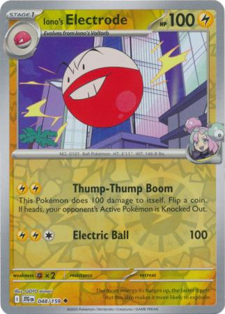 Iono's Electrode 048/159 (SV09: Journey Together)  - Reverse Holofoil | Good Games Adelaide SA