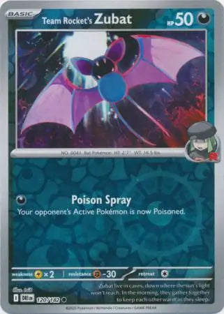 Team Rocket's Zubat 120/182 (SV10: Destined Rivals)  - Reverse Holofoil | Good Games Adelaide SA