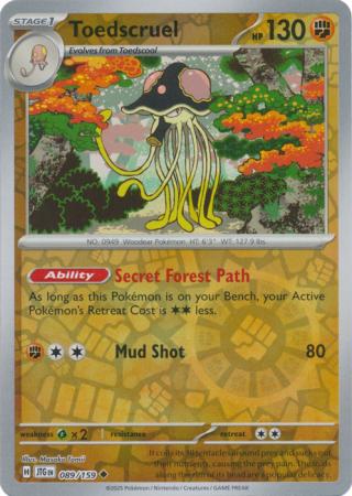 Toedscruel 089/159 (SV09: Journey Together)  - Reverse Holofoil | Good Games Adelaide SA