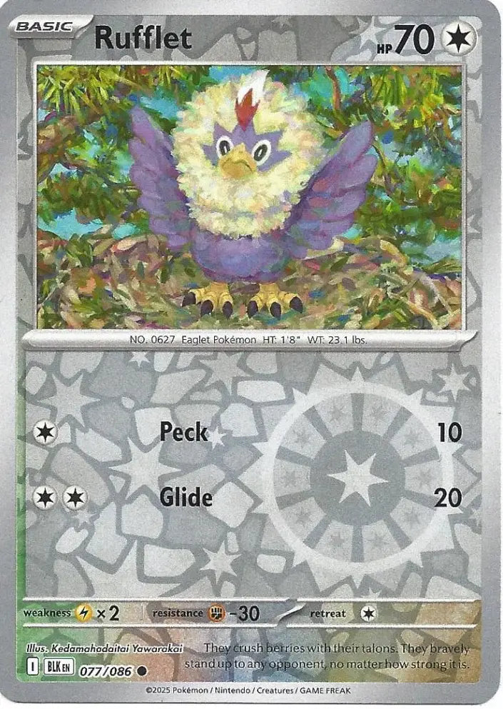 Rufflet 077/086 (SV: Black Bolt)  - Reverse Holofoil | Good Games Adelaide SA