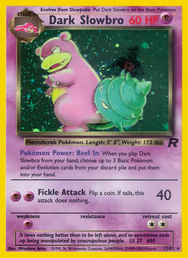 Dark Slowbro 12/82 (Team Rocket)  - Unlimited Holofoil | Good Games Adelaide SA