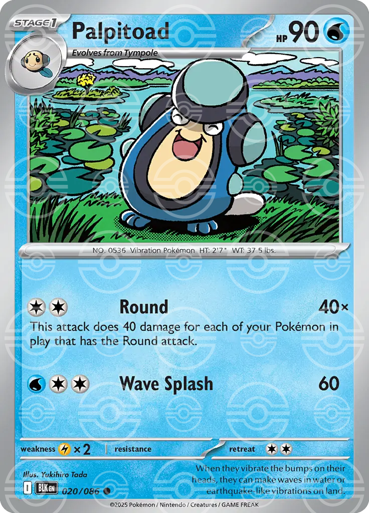 Palpitoad 020/086 (SV: Black Bolt)  - Holofoil | Good Games Adelaide SA