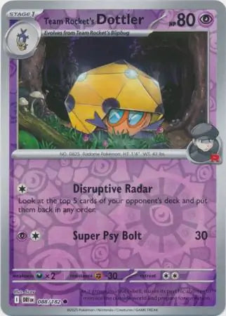Team Rocket's Dottler 088/182 (SV10: Destined Rivals)  - Reverse Holofoil | Good Games Adelaide SA