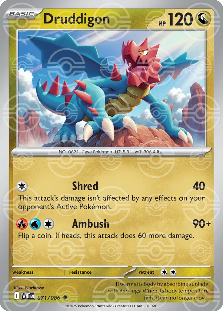 Druddigon 071/086 (SV: White Flare)  - Holofoil | Good Games Adelaide SA