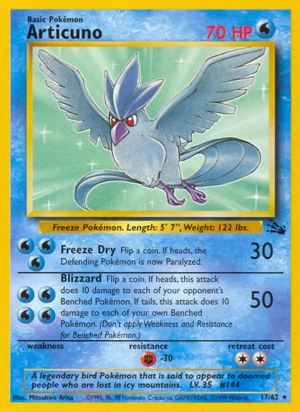 Articuno 17/62 (Fossil)  - Unlimited | Good Games Adelaide SA