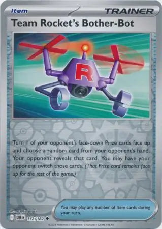 Team Rocket's Bother Bot 172/182 (SV10: Destined Rivals)  - Reverse Holofoil | Good Games Adelaide SA