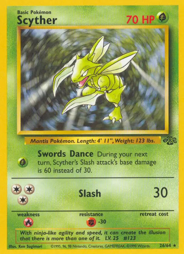 Scyther  26/64 (Jungle)  - Unlimited | Good Games Adelaide SA