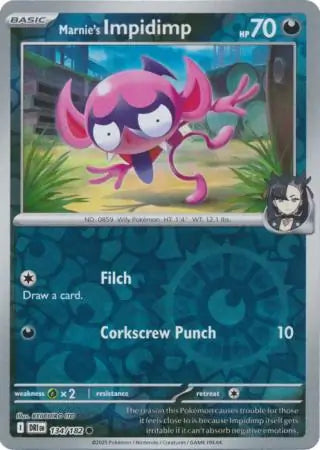 Marnie's Impidimp 134/182 (SV10: Destined Rivals)  - Reverse Holofoil | Good Games Adelaide SA