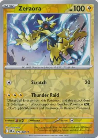 Zeraora 078/182 (SV10: Destined Rivals)  - Reverse Holofoil | Good Games Adelaide SA
