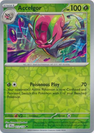 Accelgor 013/159 (SV09: Journey Together)  - Reverse Holofoil | Good Games Adelaide SA