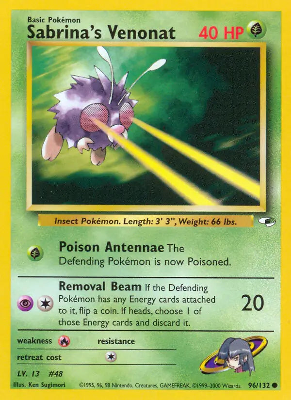 Sabrinas Venonat 096/132 (Gym Heroes)  - Unlimited | Good Games Adelaide SA