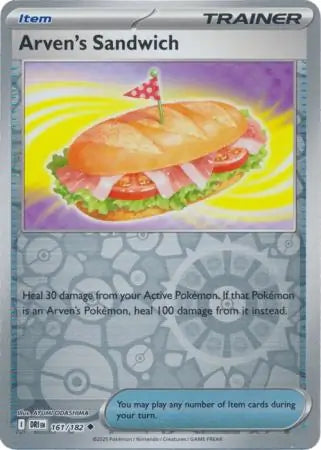Arven's Sandwich 161/182 (SV10: Destined Rivals)  - Reverse Holofoil | Good Games Adelaide SA