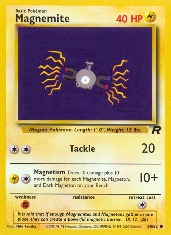 Magnemite 60/82 (Team Rocket)  - Unlimited | Good Games Adelaide SA