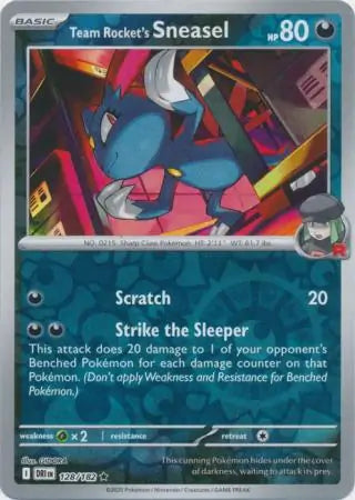 Team Rocket's Sneasel 128/182 (SV10: Destined Rivals)  - Reverse Holofoil | Good Games Adelaide SA