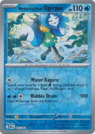 Wellspring Mask Ogerpon 067/182 (SV10: Destined Rivals)  - Reverse Holofoil | Good Games Adelaide SA