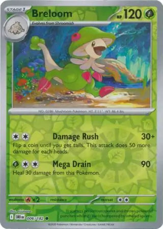 Breloom 006/182 (SV10: Destined Rivals)  - Reverse Holofoil | Good Games Adelaide SA