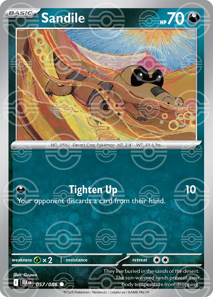 Sandile 057/086 (SV: Black Bolt)  - Holofoil | Good Games Adelaide SA