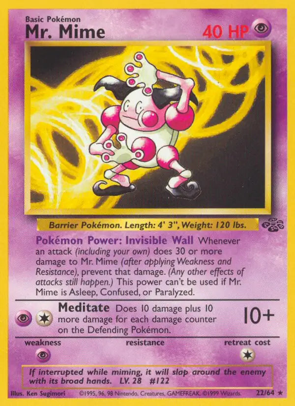 Mr. Mime 22/64 (Jungle)  - Unlimited | Good Games Adelaide SA