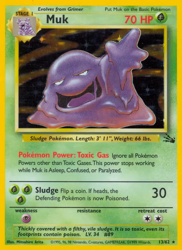 Muk 13/62 (Fossil)  - Unlimited Holofoil | Good Games Adelaide SA