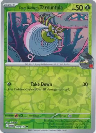 Team Rockets Tarountula 019/182 (SV10: Destined Rivals)  - Reverse Holofoil | Good Games Adelaide SA