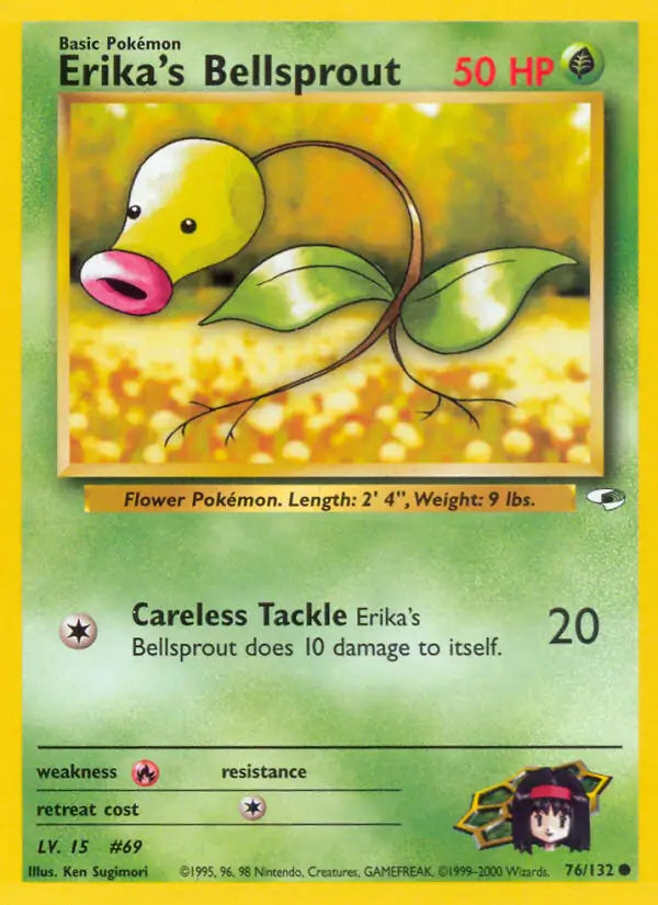 Erikas Bellsprout 076/132 (Gym Heroes)  - Unlimited | Good Games Adelaide SA