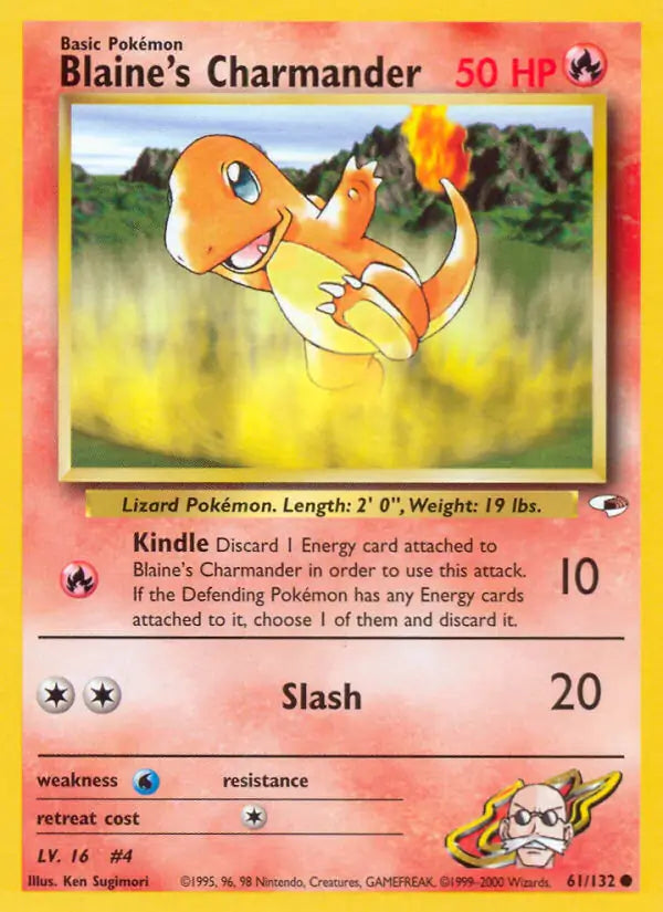 Blaines Charmander  061/132 (Gym Heroes)  - Unlimited | Good Games Adelaide SA